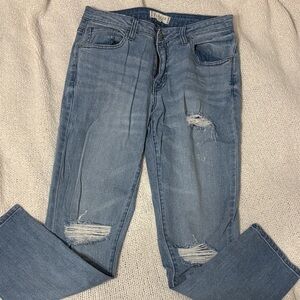 Harper Heritage Distressed Boyfriend Jeans
